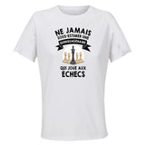 Maillot de Sport Femme Echecs Quinquagenaire - T-Shirt Respirant Polyester Manches Courtes - Cadeau Sportive Anniversaire Noël Fête des Mères