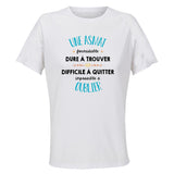 Maillot de Sport Femme Une Asmat Impossible A Oublier - T-Shirt Respirant Polyester Manches Courtes - Cadeau Sportive Anniversaire Noël Fête des Mères