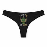 Culotte Tanga Personnalisé Femme Guitare Kopia Jpeux Pas - sous-Vêtement Coton Idée Cadeau Humour Saint Valentin Anniversaire