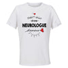 Maillot de Sport Femme Neurologue Damour - T-Shirt Respirant Polyester Manches Courtes - Cadeau Sportive Anniversaire Noël Fête des Mères