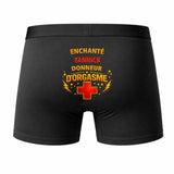 Caleçon Yannick Donneur d'Orgasme - Humour Boxer Coton Idée Cadeau