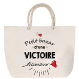 Sac Fête des Mères Mamie Famille Idée Cadeau anniversaire Noël Travail Boulot Métier Départ Retraite Collègue Femme cabas shopping plage