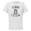 Maillot de Sport Femme Hibou C'est La Vie - T-Shirt Respirant Polyester Manches Courtes - Cadeau Sportive Anniversaire Noël Fête des Mères