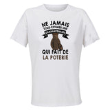Maillot de Sport Femme Poterie Quarantenaire - T-Shirt Respirant Polyester Manches Courtes - Cadeau Sportive Anniversaire Noël Fête des Mères