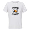 Maillot de Sport Femme Camping J'peux Pas - T-Shirt Respirant Polyester Manches Courtes - Cadeau Sportive Anniversaire Noël Fête des Mères