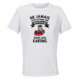 Maillot de Sport Femme Karting Trentenaire - T-Shirt Respirant Polyester Manches Courtes - Cadeau Sportive Anniversaire Noël Fête des Mères