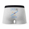 Caleçon Aviron - Humour Boxer Gris Idée Cadeau Passion