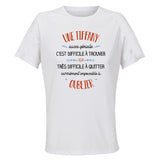 Maillot de Sport Femme Une Tiffany Aussi Geniale - T-Shirt Respirant Polyester Manches Courtes - Cadeau Sportive Anniversaire Noël Fête des Mères