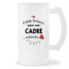 Verre à bière Cadre adorée femme | Chope de Bière Pinte Idée Cadeau Humour Collègue famille Homme Anniversaire Noël