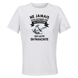 Maillot de Sport Femme Parachute Sexagenaire - T-Shirt Respirant Polyester Manches Courtes - Cadeau Sportive Anniversaire Noël Fête des Mères