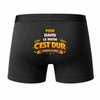 Caleçon pour David C'est Dur - Humour Boxer Coton Idée Cadeau Anniversaire
