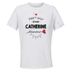 Maillot de Sport Femme pour Catherine Damour - T-Shirt Respirant Polyester Manches Courtes - Cadeau Sportive Anniversaire Noël Fête des Mères