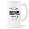Verre à bière Secrétaire de direction adorée femme | Chope de Bière Pinte Idée Cadeau Humour Collègue famille Homme Anniversaire Noël