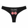 Culotte Tanga Personnalisé Femme Relations Compliques - sous-Vêtement Coton Idée Cadeau Humour Saint Valentin Anniversaire