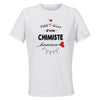 Maillot de Sport Femme Chimiste Damour - T-Shirt Respirant Polyester Manches Courtes - Cadeau Sportive Anniversaire Noël Fête des Mères