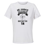 Maillot de Sport Femme Tir Copy Octogenaire - T-Shirt Respirant Polyester Manches Courtes - Cadeau Sportive Anniversaire Noël Fête des Mères