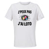 Maillot de Sport Femme Loto 2 J'peux Pas - T-Shirt Respirant Polyester Manches Courtes - Cadeau Sportive Anniversaire Noël Fête des Mères
