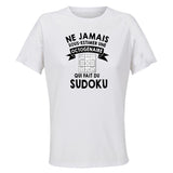 Maillot de Sport Femme Sudoku Copy Octogenaire - T-Shirt Respirant Polyester Manches Courtes - Cadeau Sportive Anniversaire Noël Fête des Mères