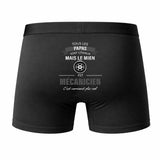 Caleçon Papa Mecanicien - Humour Boxer Coton Idée Cadeau Fête des Pères
