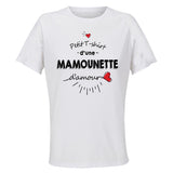 Maillot de Sport Femme Mamounette - T-Shirt Respirant Polyester Manches Courtes - Cadeau Sportive Anniversaire Noël Fête des Mères