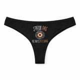 Culotte Tanga Personnalisé Femme Vinyles Kopia Jpeux Pas - sous-Vêtement Coton Idée Cadeau Humour Saint Valentin Anniversaire