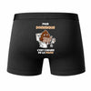 Caleçon Dominique pour Dominique Heure de la Pause - Humour Boxer Coton Idée Cadeau
