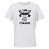 Maillot de Sport Femme Petanque Sexagenaire - T-Shirt Respirant Polyester Manches Courtes - Cadeau Sportive Anniversaire Noël Fête des Mères