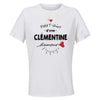 Maillot de Sport Femme pour Clementine Damour - T-Shirt Respirant Polyester Manches Courtes - Cadeau Sportive Anniversaire Noël Fête des Mères