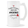 Verre à bière Apicultrice adorée femme | Chope de Bière Pinte Idée Cadeau Humour Collègue famille Homme Anniversaire Noël