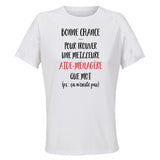 Maillot de Sport Femme Aide-Menagere Ca n'existe Pas - T-Shirt Respirant Polyester Manches Courtes - Cadeau Sportive Anniversaire Noël Fête des Mères