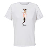 Maillot de Sport Femme Jana Lettre - T-Shirt Respirant Polyester Manches Courtes - Cadeau Sportive Anniversaire Noël Fête des Mères