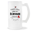 Verre à bière Écrivain adoré | Chope de Bière Pinte Idée Cadeau Humour Collègue famille Homme Anniversaire Noël