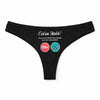 Culotte Tanga Personnalisé Femme Chasse - sous-Vêtement Coton Idée Cadeau Humour Saint Valentin Anniversaire