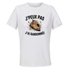 Maillot de Sport Femme Randonnee J'peux Pas - T-Shirt Respirant Polyester Manches Courtes - Cadeau Sportive Anniversaire Noël Fête des Mères