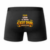 Caleçon pour Leon C'est Dur - Humour Boxer Coton Idée Cadeau Anniversaire