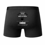 Caleçon Papa Corse - Humour Boxer Coton Idée Cadeau Fête des Pères