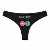 Culotte Tanga Personnalisé Femme Accordeon - sous-Vêtement Coton Idée Cadeau Humour Saint Valentin Anniversaire