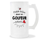 Verre à bière Golfeur adoré | Chope de Bière Pinte Idée Cadeau Humour Collègue famille Homme Anniversaire Noël