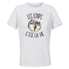 Maillot de Sport Femme pour Loup C'est La Vie - T-Shirt Respirant Polyester Manches Courtes - Cadeau Sportive Anniversaire Noël Fête des Mères