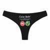 Culotte Tanga Personnalisé Femme Biere - sous-Vêtement Coton Idée Cadeau Humour Saint Valentin Anniversaire
