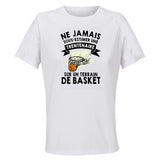 Maillot de Sport Femme Basket Trentenaire - T-Shirt Respirant Polyester Manches Courtes - Cadeau Sportive Anniversaire Noël Fête des Mères