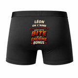 Caleçon Leon Énorme Bonus - Humour Boxer Coton Idée Cadeau