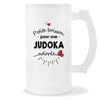 Verre à bière Judoka adorée femme | Chope de Bière Pinte Idée Cadeau Humour Collègue famille Homme Anniversaire Noël