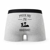 Caleçon J_Peux Pas Randonnee - Humour Boxer Gris Idée Cadeau Passion