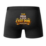 Caleçon pour Imran C'est Dur - Humour Boxer Coton Idée Cadeau Anniversaire