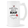 Verre à bière Beauf adoré | Chope de Bière Pinte Idée Cadeau Humour Collègue famille Homme Anniversaire Noël