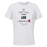 Maillot de Sport Femme Lise Damour - T-Shirt Respirant Polyester Manches Courtes - Cadeau Sportive Anniversaire Noël Fête des Mères