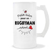 Verre à bière Rugbyman adoré | Chope de Bière Pinte Idée Cadeau Humour Collègue famille Homme Anniversaire Noël