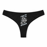 Culotte Tanga Personnalisé Femme Jpeux Pas Motocross Kopia Jpeux Pas - sous-Vêtement Coton Idée Cadeau Humour Saint Valentin Anniversaire