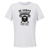 Maillot de Sport Femme Ski Quinquagenaire - T-Shirt Respirant Polyester Manches Courtes - Cadeau Sportive Anniversaire Noël Fête des Mères
